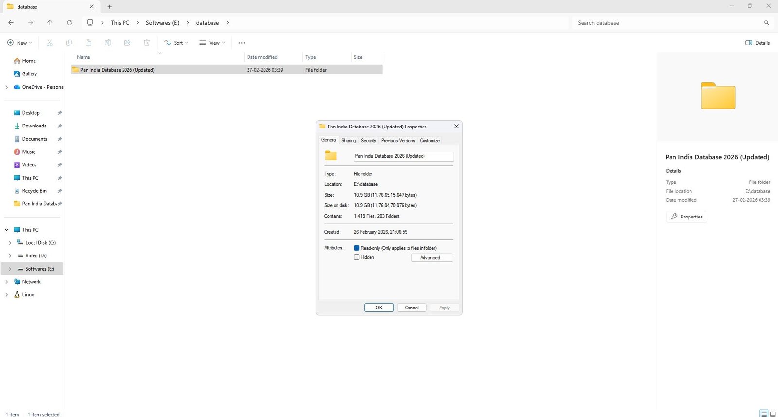 Pan India Database 2026 Sample Data Screenshot 3 — Business Database India