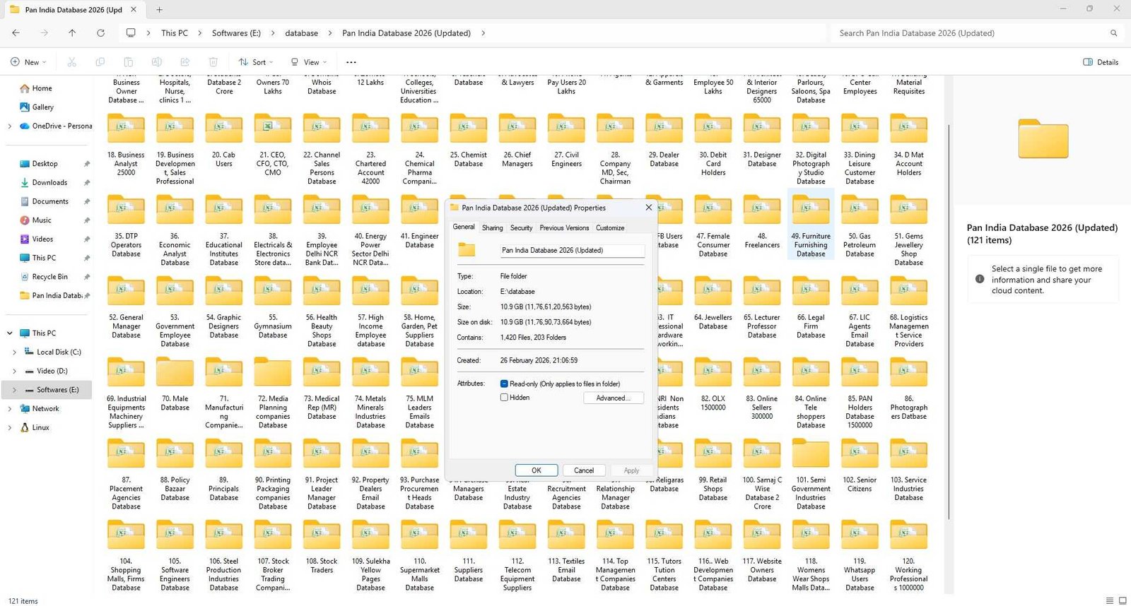 Pan India Database 2026 Sample Data Screenshot 6 — WhatsApp Marketing Database